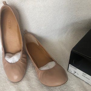 J Crew Anya Leather Ballet Flat Sz7.5